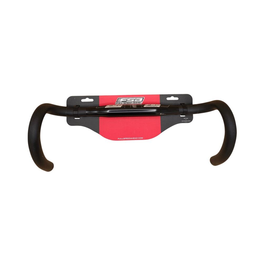 FSA Omega Compact Road Drop Bar 31.8x42 Black Alloy 420mm Width HB-RD-300S